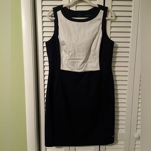 NWT Tommy Hilfiger Navy and White Block Dress Size 14